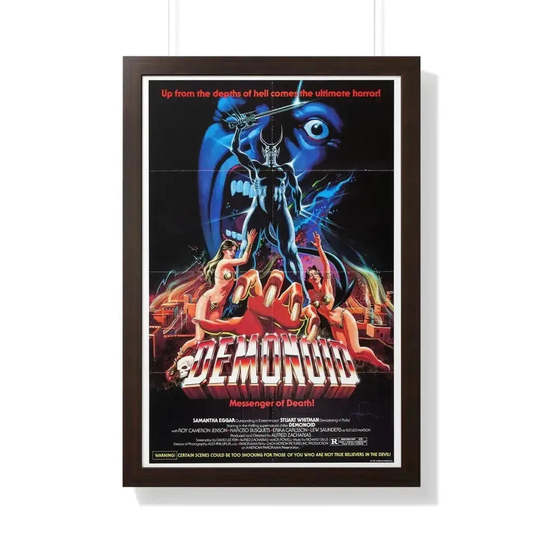 DEMONOID 1981 - Framed Movie Poster - The Sticker Space