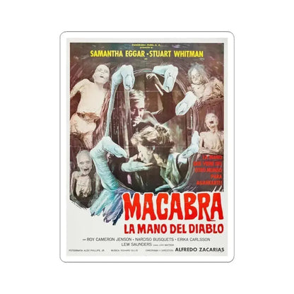 DEMONOID MESSENGER OF DEATH 1981 Movie Poster - STICKER Vinyl Kiss-Cut Decal 4 Inch White - The Sticker Space