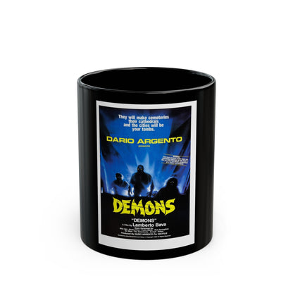 DEMONS 1985 Movie Poster - Black Coffee Mug-11oz-The Sticker Space