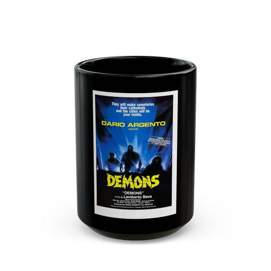 DEMONS 1985 Movie Poster - Black Coffee Mug-15oz-The Sticker Space