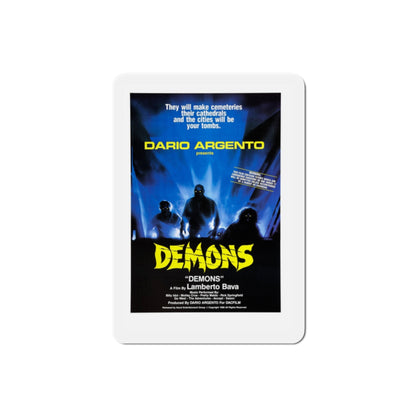 Demons 1986 Movie Poster Die-Cut Magnet-2" x 2"-The Sticker Space