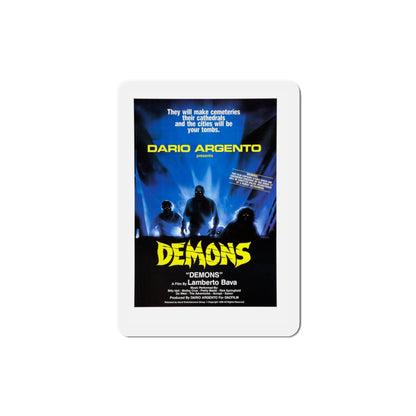 Demons 1986 Movie Poster Die-Cut Magnet-3" x 3"-The Sticker Space