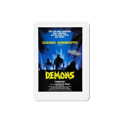 Demons 1986 Movie Poster Refrigerator Magnet 2 Inch - The Sticker Space