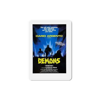 Demons 1986 Movie Poster Refrigerator Magnet 4 Inch - The Sticker Space