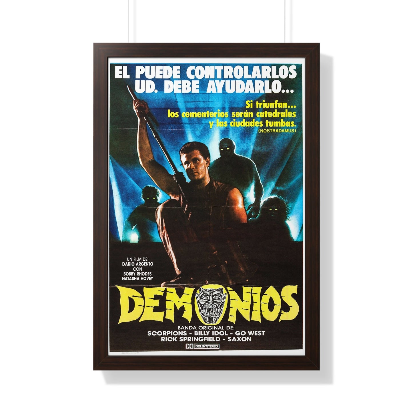 DEMONS (ARGENTINA) 1985 - Framed Movie Poster-20" x 30"-The Sticker Space