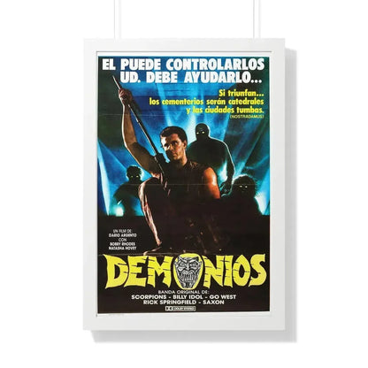 DEMONS (ARGENTINA) 1985 - Framed Movie Poster 20" x 30" White - The Sticker Space