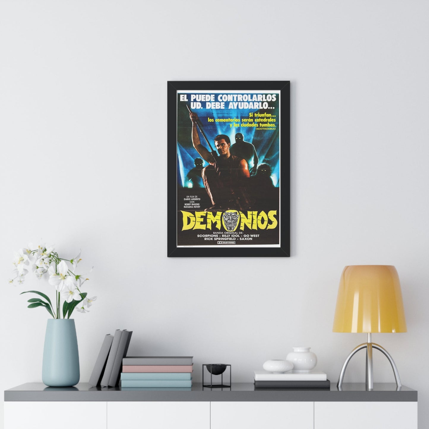 DEMONS (ARGENTINA) 1985 - Framed Movie Poster-The Sticker Space