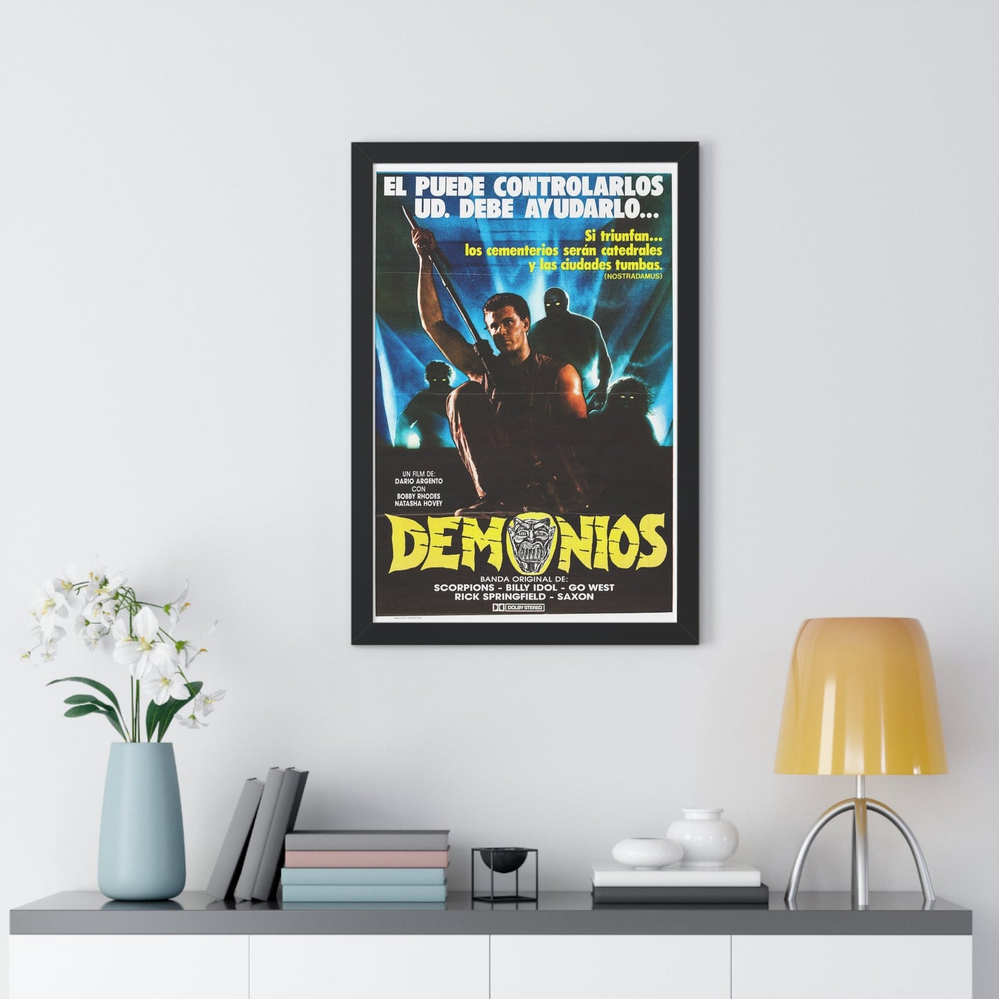 DEMONS (ARGENTINA) 1985 - Framed Movie Poster-The Sticker Space