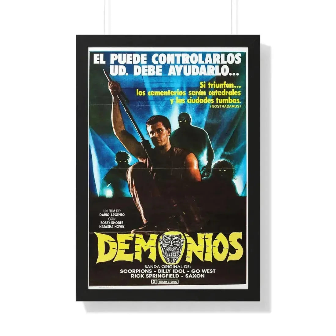DEMONS (ARGENTINA) 1985 - Framed Movie Poster - The Sticker Space