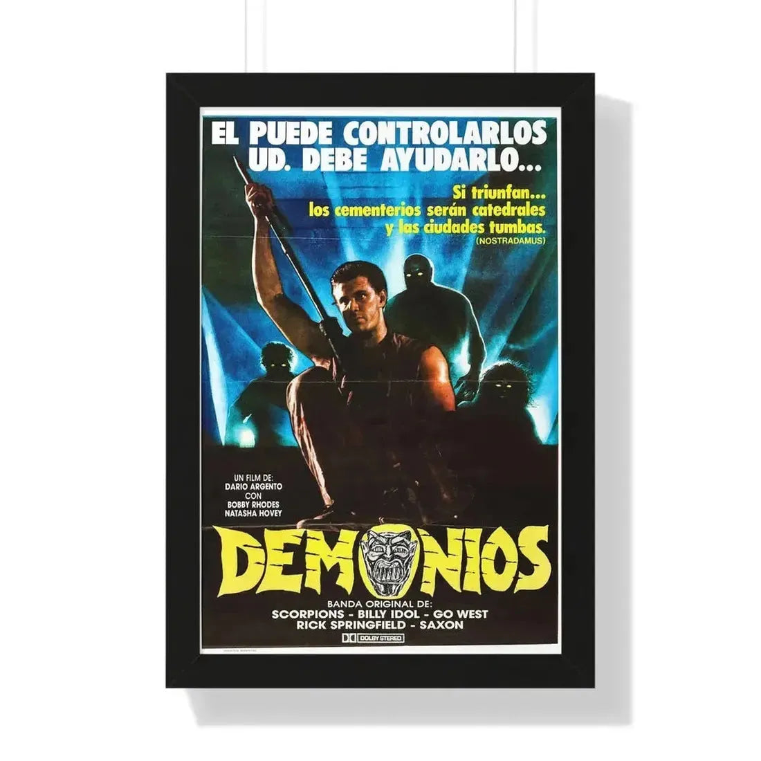 DEMONS (ARGENTINA) 1985 - Framed Movie Poster - The Sticker Space