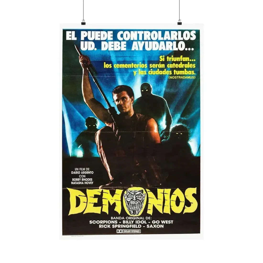 DEMONS (ARGENTINA) 1985 - Paper Movie Poster 24″ x 36″ Matte - The Sticker Space