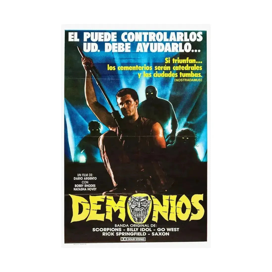 DEMONS (ARGENTINA) 1985 - Paper Movie Poster - The Sticker Space