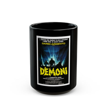 DEMONS (ITALIAN) 1985 Movie Poster - Black Coffee Mug-15oz-The Sticker Space