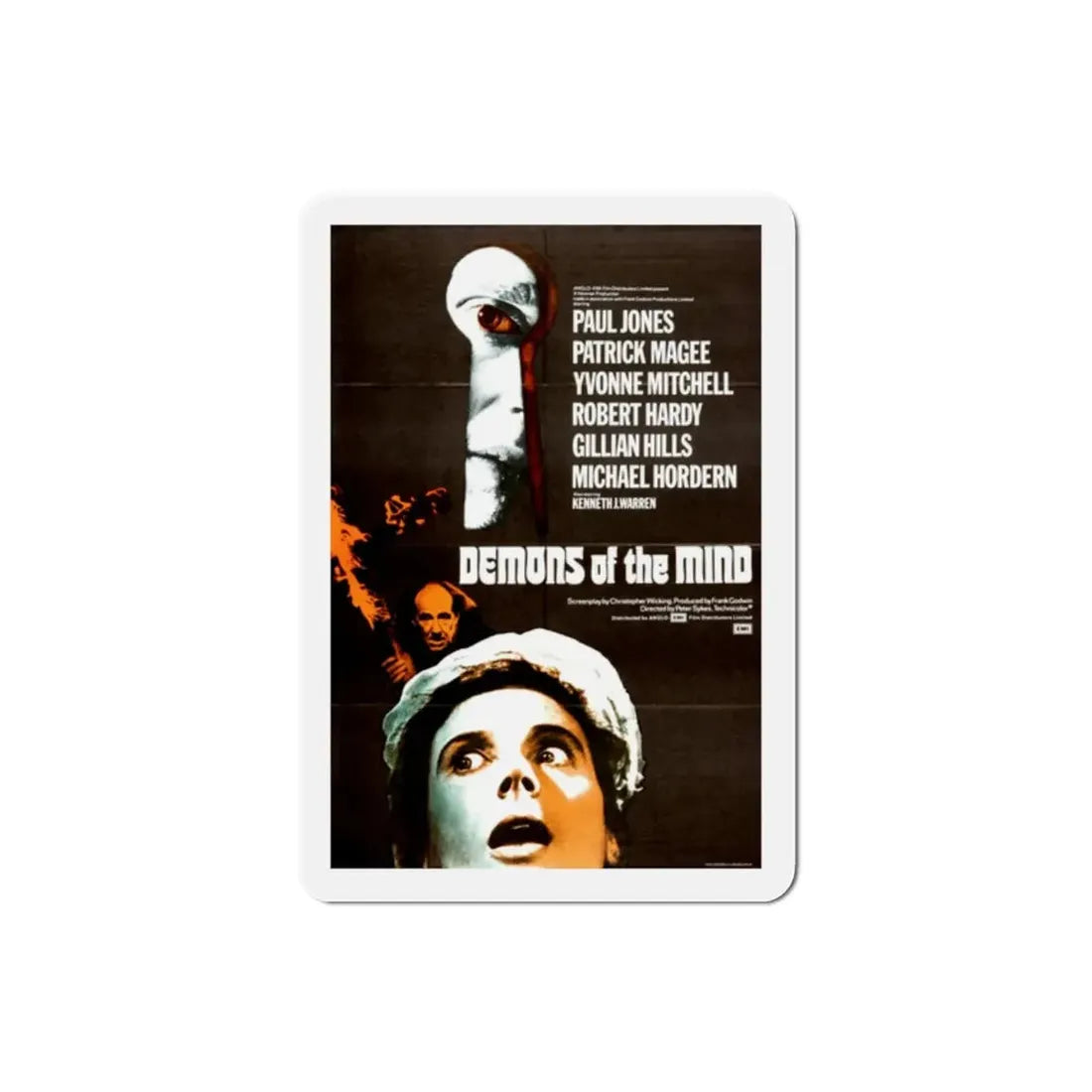 Demons of the Mind 1974 Movie Poster Refrigerator Magnet - The Sticker Space