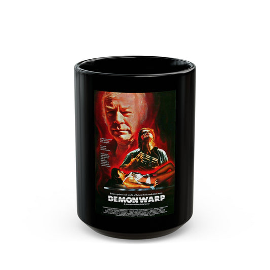 DEMONWARP 1988 Movie Poster - Black Coffee Mug-15oz-The Sticker Space