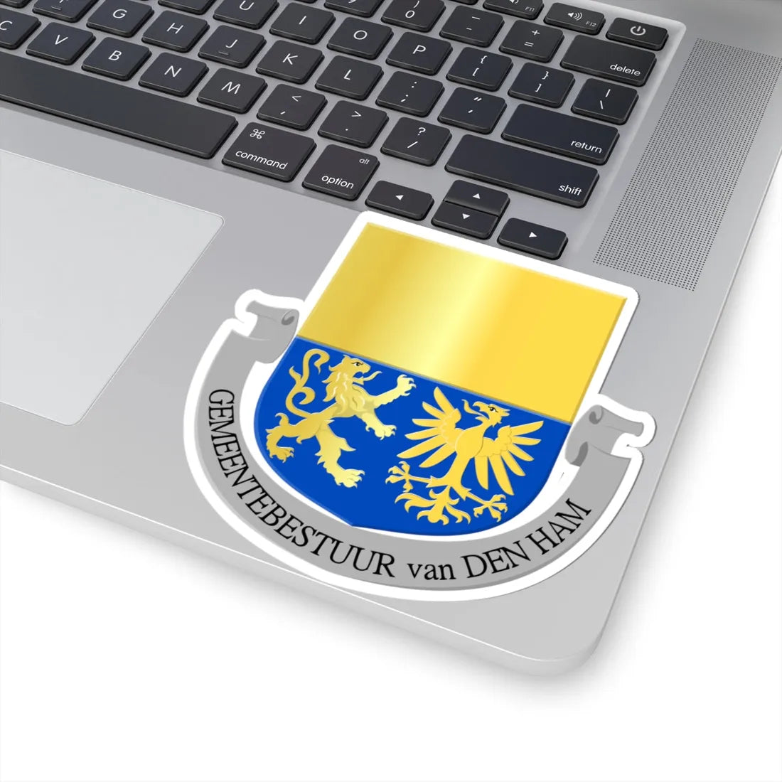 Den Ham wapen (Netherlands) (Coat of Arms) STICKER Vinyl Kiss-Cut Decal - The Sticker Space