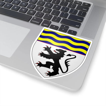 DENBIGHSHIRE COUNTY COUNCIL Shield (United Kingdom) (Coat of Arms) STICKER Vinyl Kiss-Cut Decal - The Sticker Space