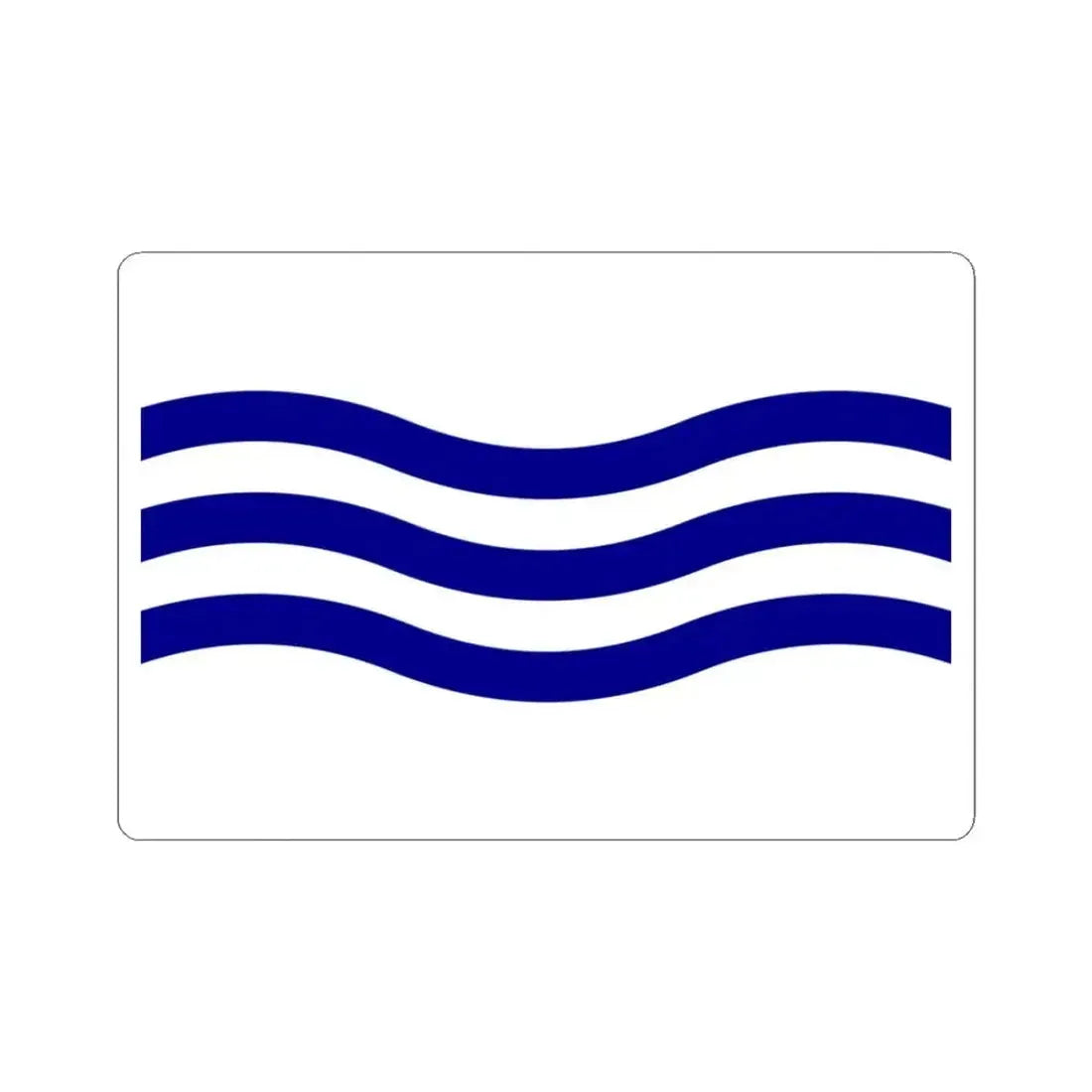 Denderleeuwvlag (Belgium) STICKER Vinyl Kiss-Cut Decal 3 Inch White - The Sticker Space