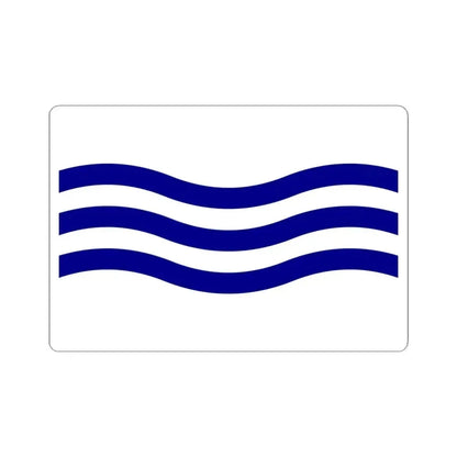 Denderleeuwvlag (Belgium) STICKER Vinyl Kiss-Cut Decal 4 Inch White - The Sticker Space