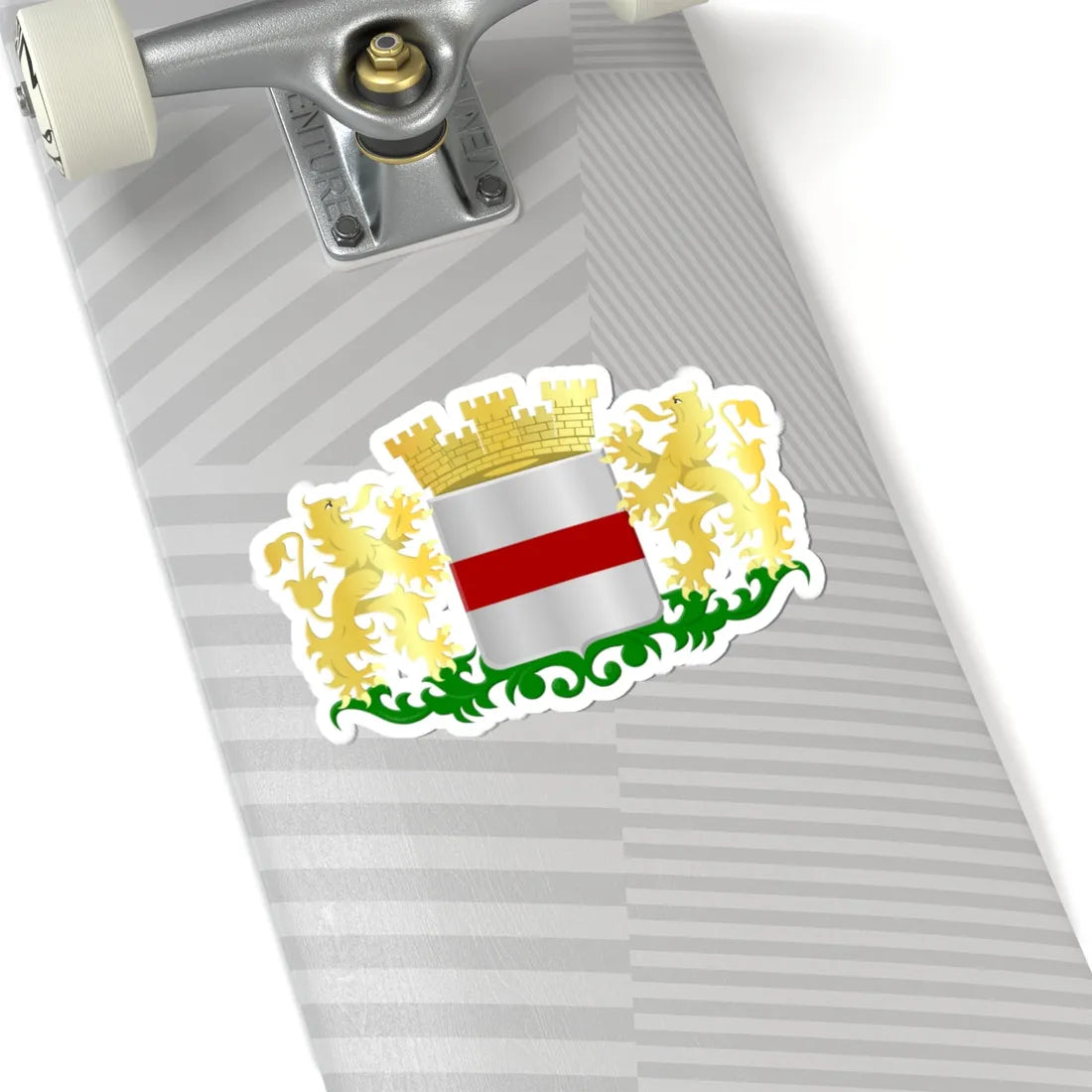 Dendermonde wapen (Belgium) (Coat of Arms) STICKER Vinyl Kiss-Cut Decal - The Sticker Space