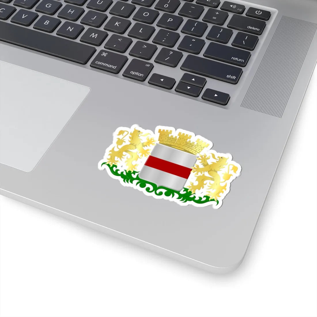 Dendermonde wapen (Belgium) (Coat of Arms) STICKER Vinyl Kiss-Cut Decal - The Sticker Space