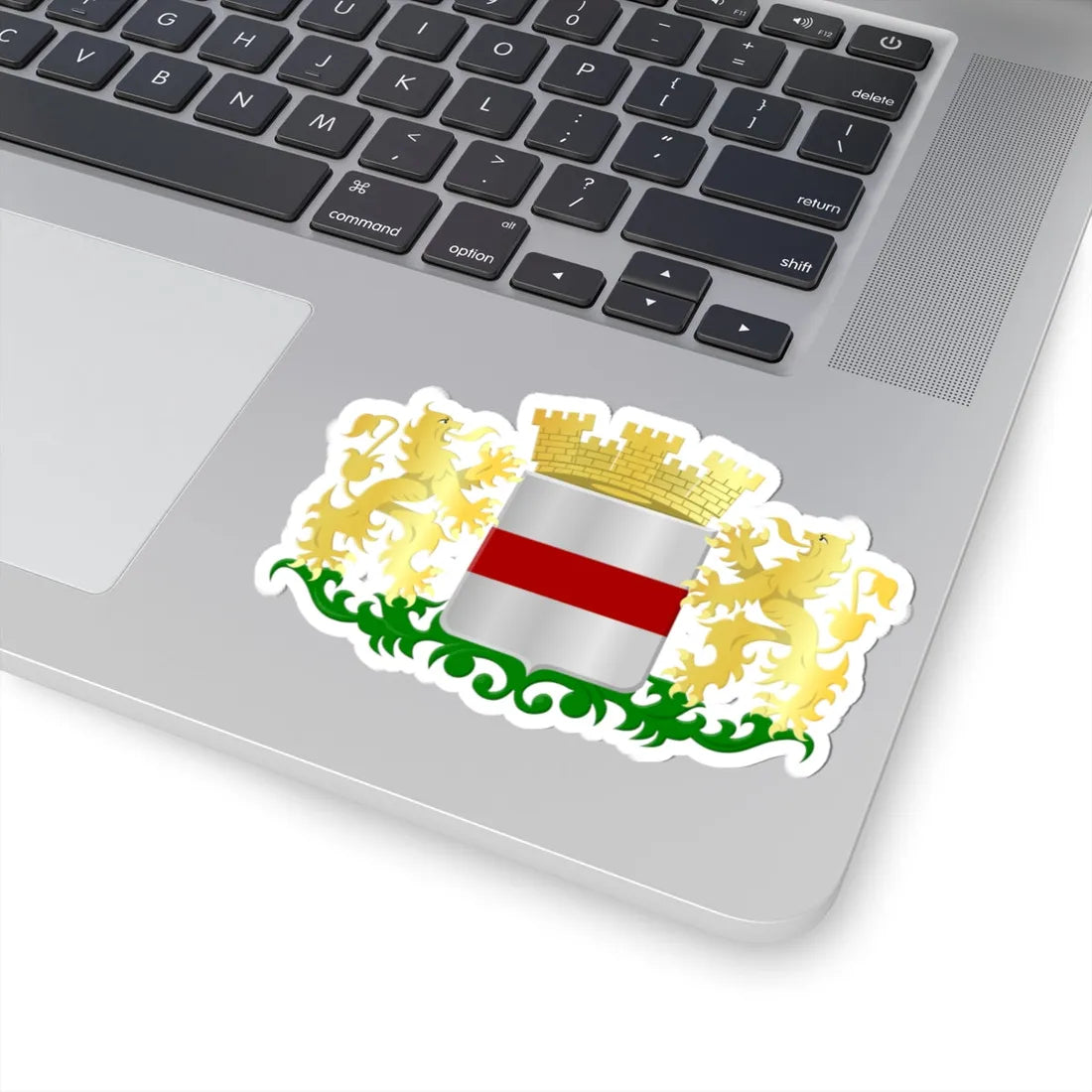 Dendermonde wapen (Belgium) (Coat of Arms) STICKER Vinyl Kiss-Cut Decal - The Sticker Space