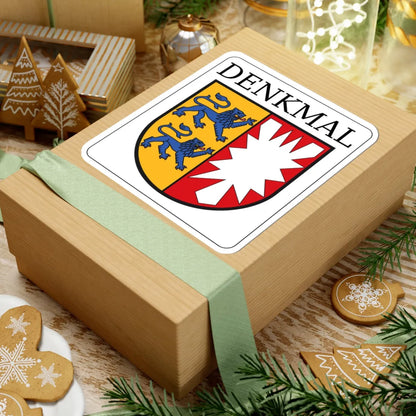 Denkmalplakette Schleswig-Holstein (Denmark) (Coat of Arms) STICKER Vinyl Kiss-Cut Decal - The Sticker Space