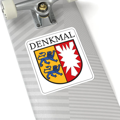 Denkmalplakette Schleswig-Holstein (Denmark) (Coat of Arms) STICKER Vinyl Kiss-Cut Decal - The Sticker Space
