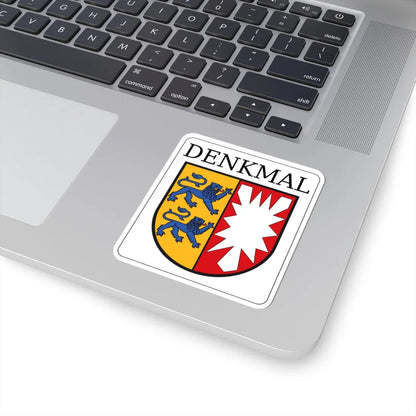 Denkmalplakette Schleswig-Holstein (Denmark) (Coat of Arms) STICKER Vinyl Kiss-Cut Decal - The Sticker Space