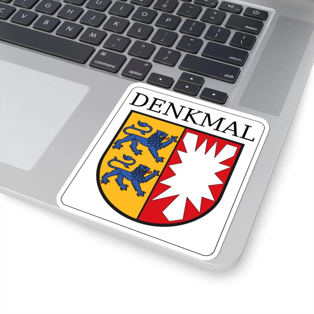 Denkmalplakette Schleswig-Holstein (Denmark) (Coat of Arms) STICKER Vinyl Kiss-Cut Decal - The Sticker Space