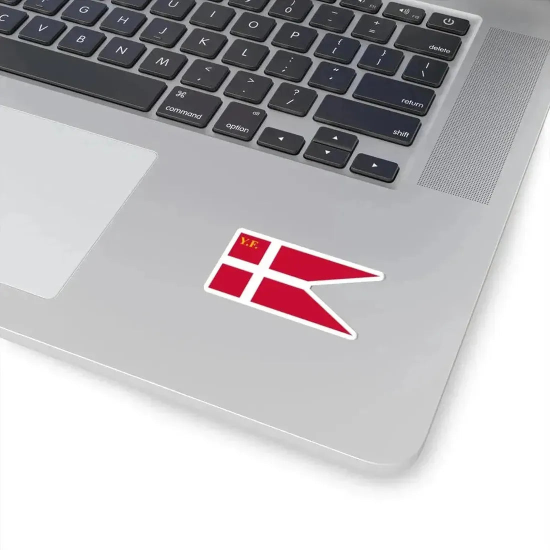 Denmark Yacht Ensign (Denmark) STICKER Vinyl Kiss-Cut Decal - The Sticker Space