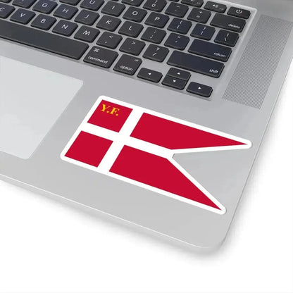 Denmark Yacht Ensign (Denmark) STICKER Vinyl Kiss-Cut Decal - The Sticker Space