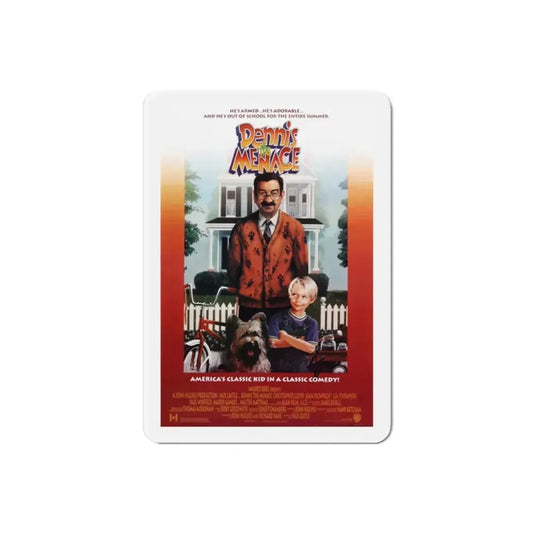 Dennis the Menace 1993 Movie Poster Refrigerator Magnet 2 Inch - The Sticker Space