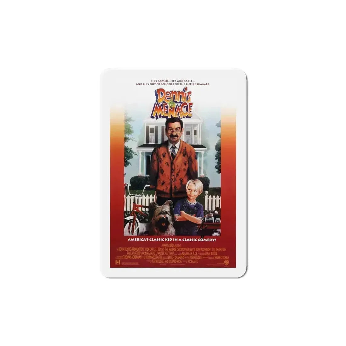 Dennis the Menace 1993 Movie Poster Refrigerator Magnet 5 Inch - The Sticker Space