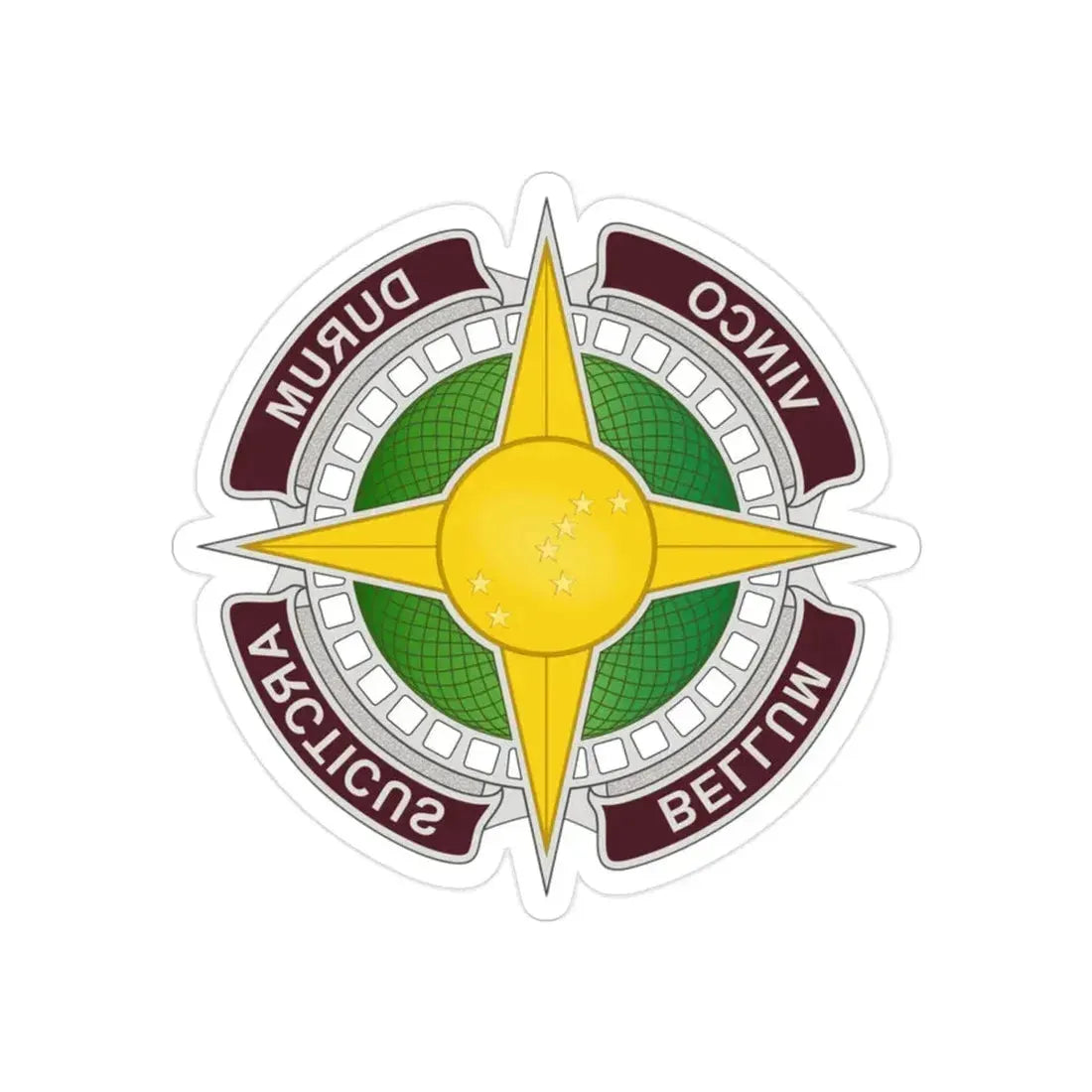 Dental Health Activity Alaska (U.S. Army) REVERSE PRINT Transparent Die-Cut STICKER 2 Inch Die-Cut Transparent - The Sticker Space