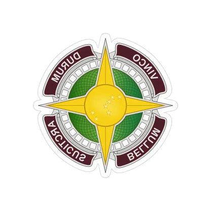 Dental Health Activity Alaska (U.S. Army) REVERSE PRINT Transparent Die-Cut STICKER 3 Inch Die-Cut Transparent - The Sticker Space