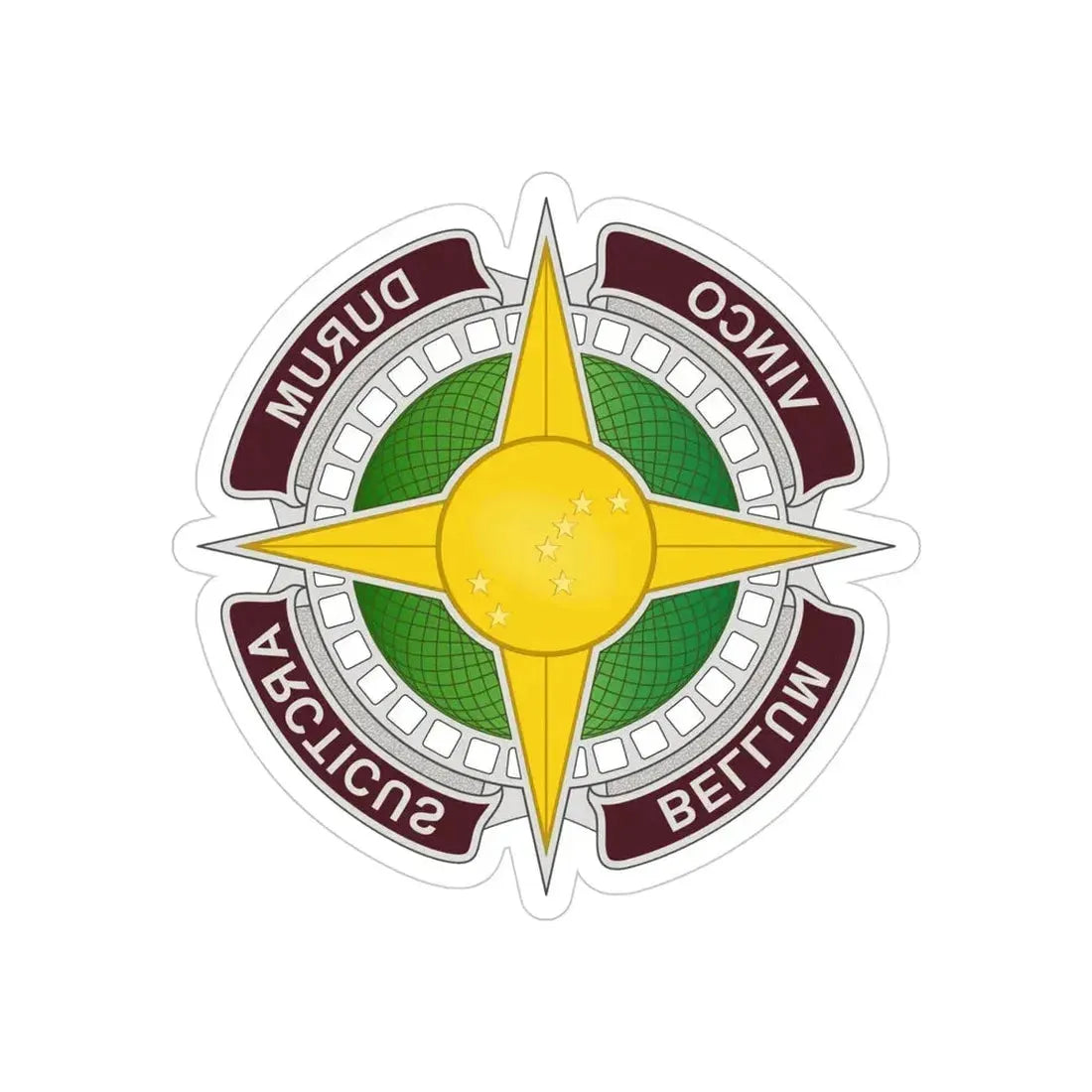 Dental Health Activity Alaska (U.S. Army) REVERSE PRINT Transparent Die-Cut STICKER 4 Inch Die-Cut Transparent - The Sticker Space