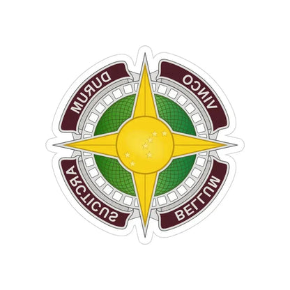 Dental Health Activity Alaska (U.S. Army) REVERSE PRINT Transparent Die-Cut STICKER 4 Inch Die-Cut Transparent - The Sticker Space