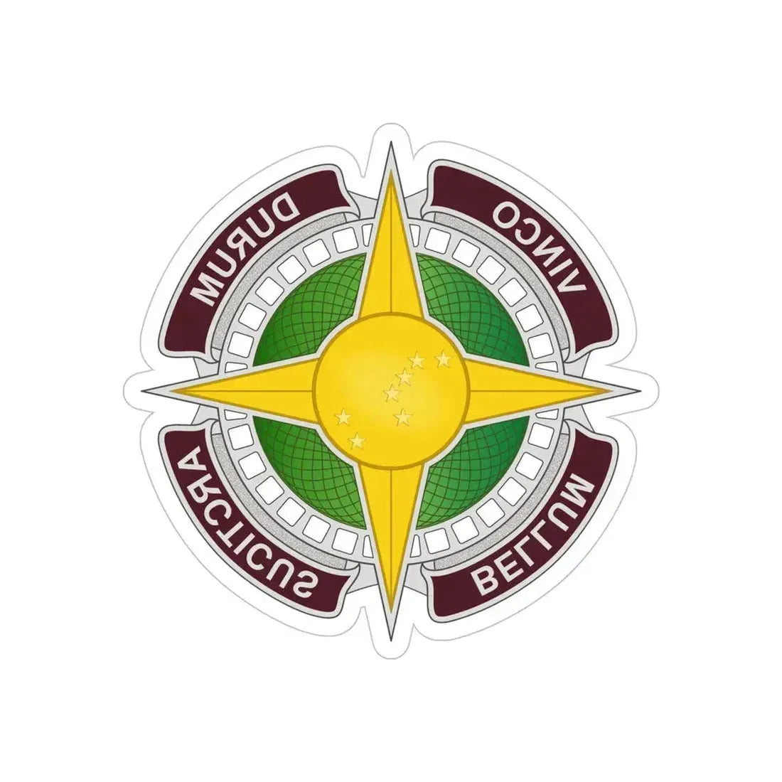 Dental Health Activity Alaska (U.S. Army) REVERSE PRINT Transparent Die-Cut STICKER 5 Inch Die-Cut Transparent - The Sticker Space