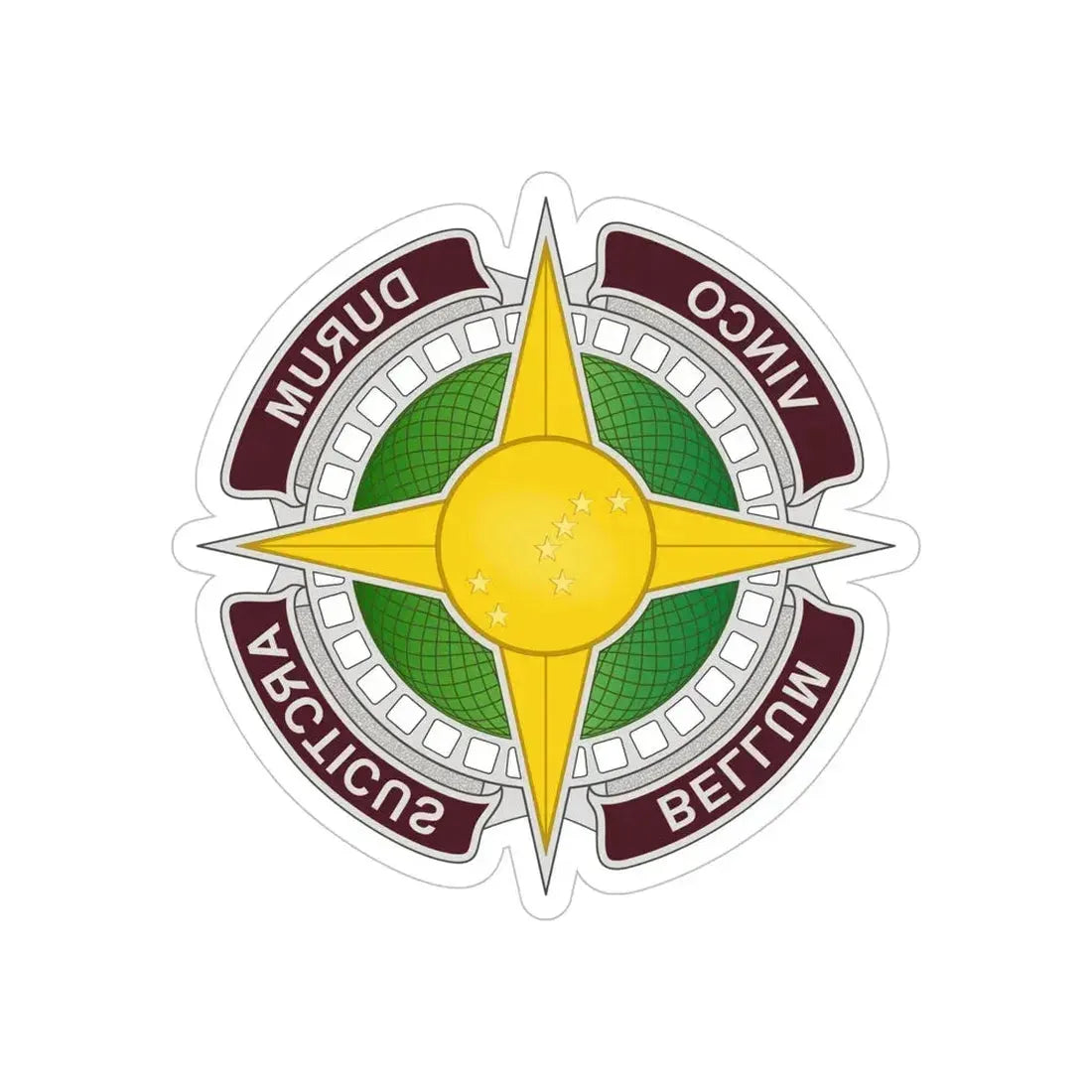 Dental Health Activity Alaska (U.S. Army) REVERSE PRINT Transparent Die-Cut STICKER 6 Inch Die-Cut Transparent - The Sticker Space