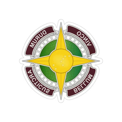 Dental Health Activity Alaska (U.S. Army) REVERSE PRINT Transparent Die-Cut STICKER 6 Inch Die-Cut Transparent - The Sticker Space