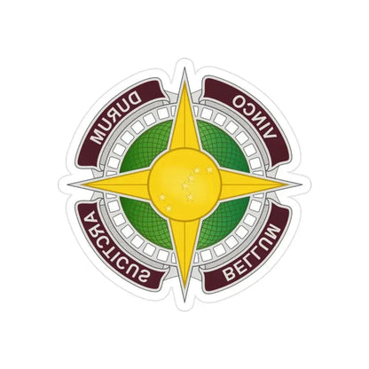 Dental Health Activity Alaska (U.S. Army) REVERSE PRINT Transparent Die-Cut STICKER - The Sticker Space