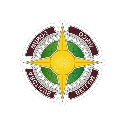 Dental Health Activity Alaska (U.S. Army) REVERSE PRINT Transparent Die-Cut STICKER - The Sticker Space