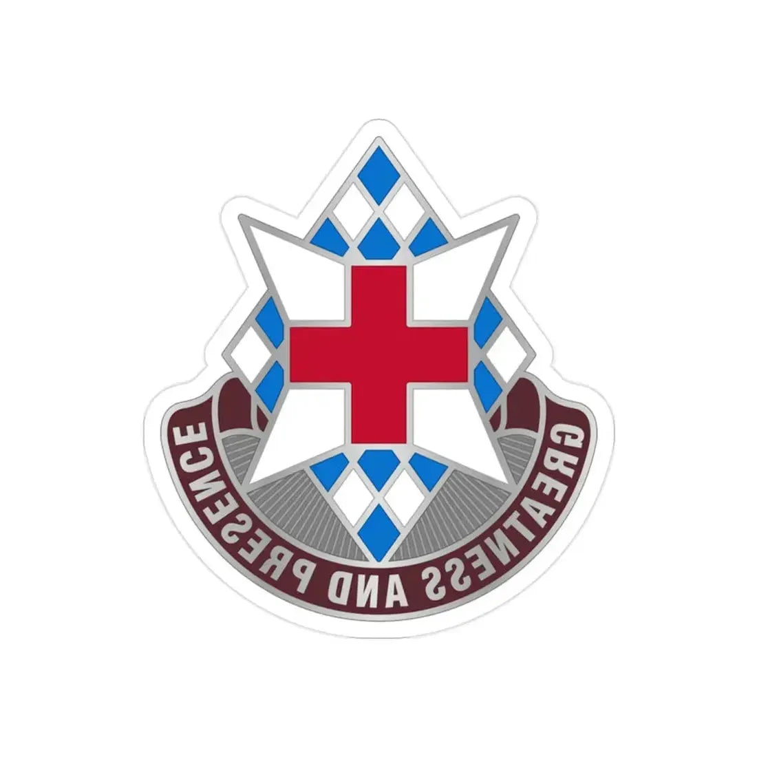 Dental Health Activity Bavaria (U.S. Army) REVERSE PRINT Transparent Die-Cut STICKER 2 Inch Die-Cut Transparent - The Sticker Space