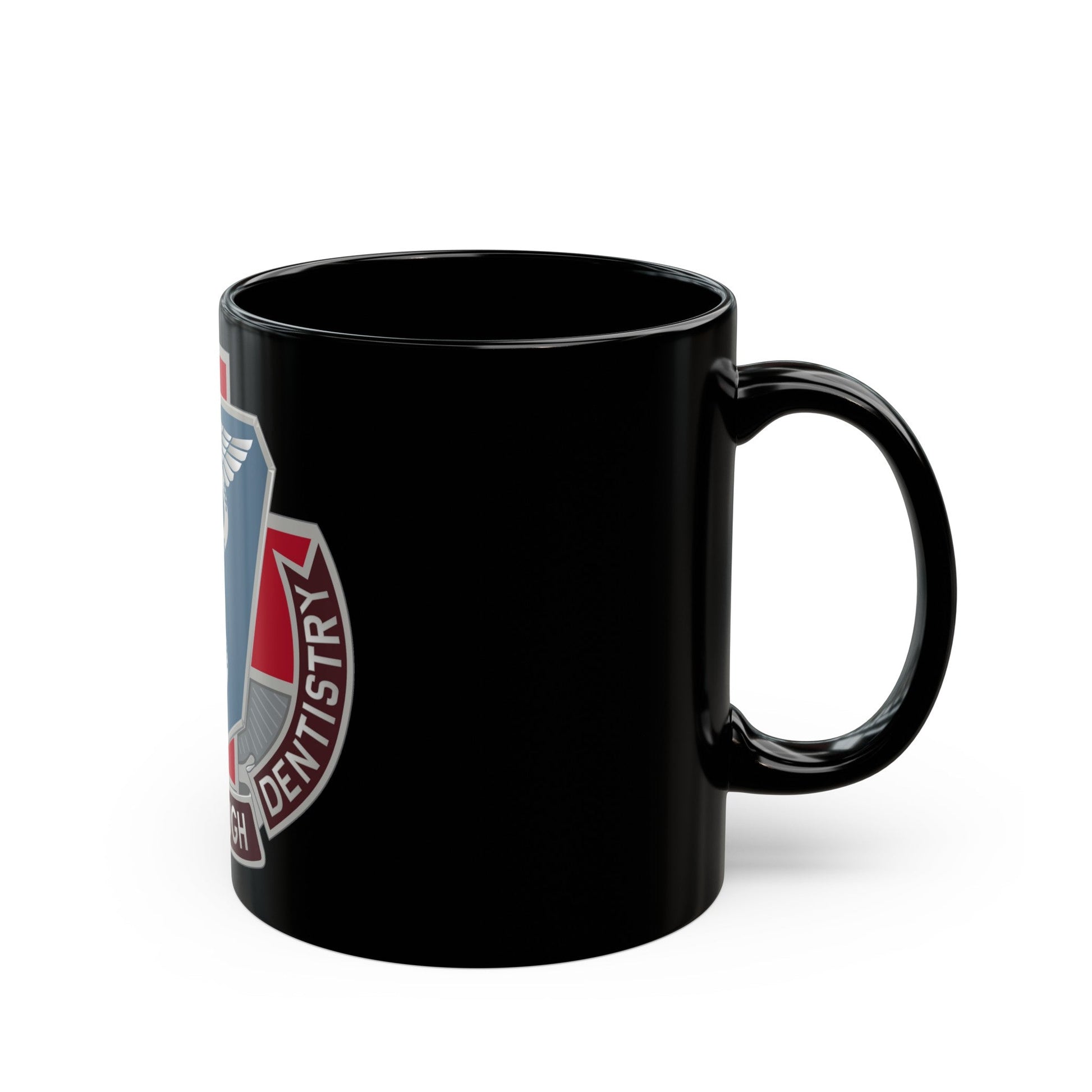 Dental Health Activity Fort Benning (U.S. Army) Black Coffee Mug-The Sticker Space