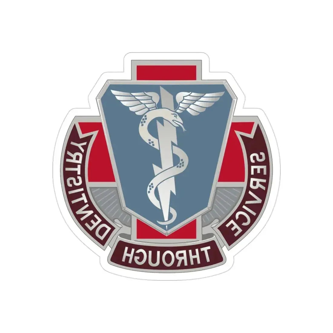 Dental Health Activity Fort Benning (U.S. Army) REVERSE PRINT Transparent Die-Cut STICKER 3 Inch Die-Cut Transparent - The Sticker Space