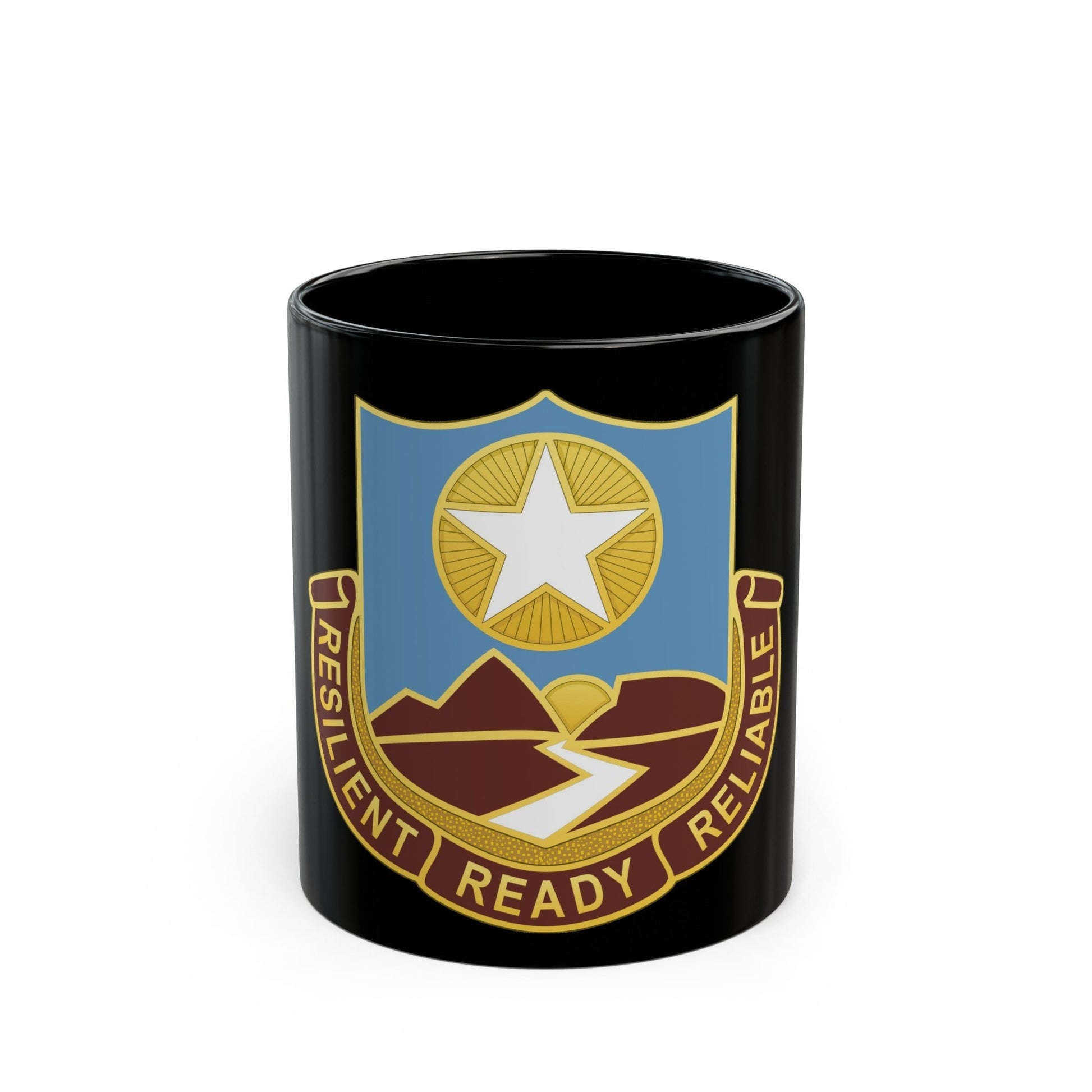 Dental Health Activity Fort Bliss (U.S. Army) Black Coffee Mug-11oz-The Sticker Space