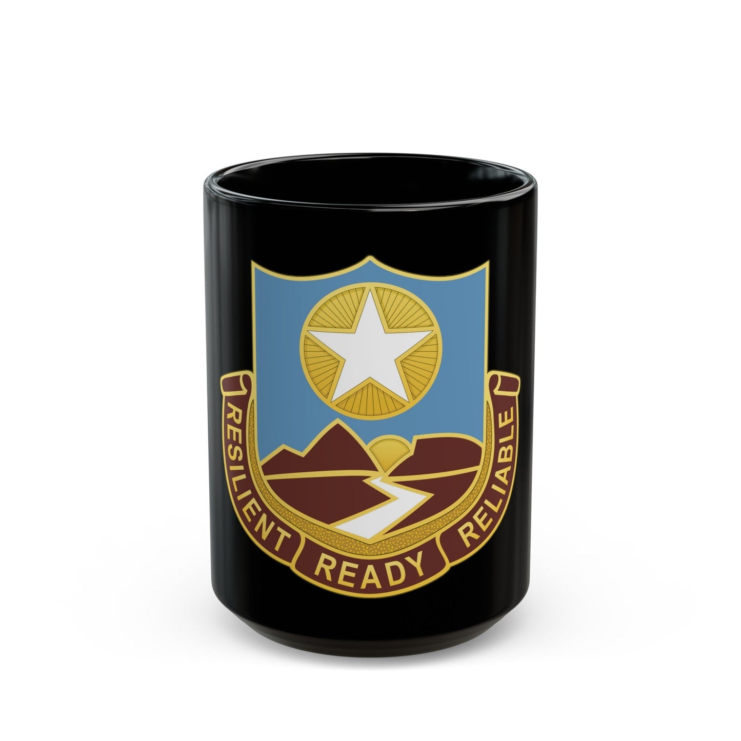 Dental Health Activity Fort Bliss (U.S. Army) Black Coffee Mug-15oz-The Sticker Space