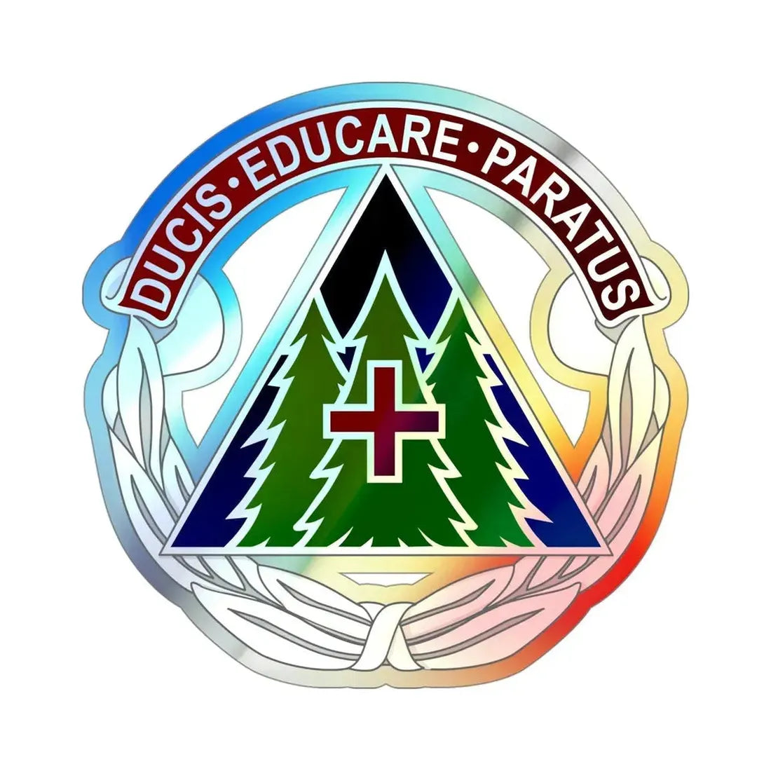 Dental Health Activity Fort Bragg (U.S. Army) Holographic STICKER Die-Cut Vinyl Decal 4 Inch Holographic - The Sticker Space