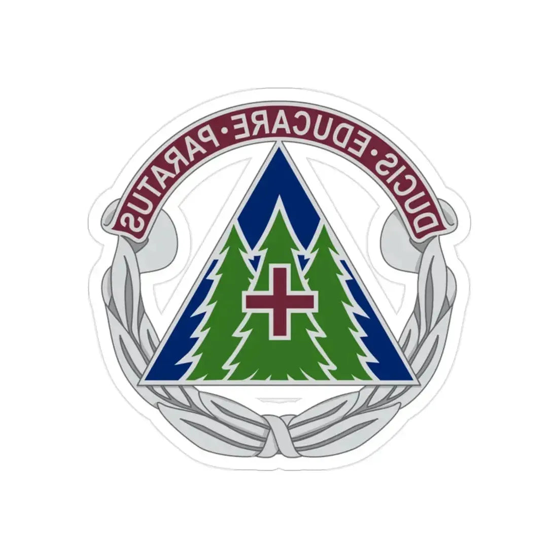 Dental Health Activity Fort Bragg (U.S. Army) REVERSE PRINT Transparent Die-Cut STICKER 2 Inch Die-Cut Transparent - The Sticker Space